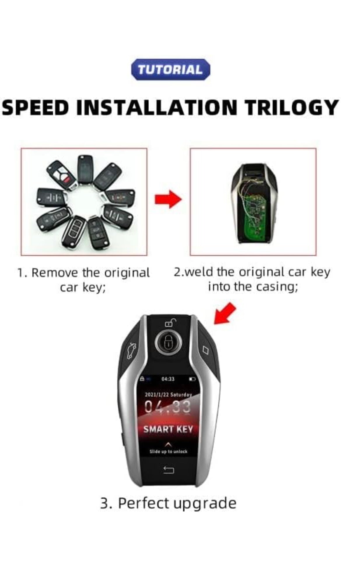 Smart Key with Touch Screen