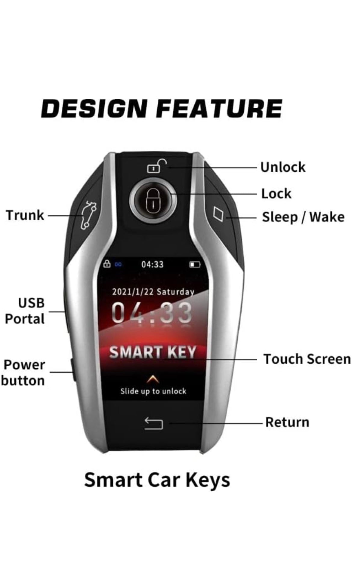 Smart Key with Touch Screen